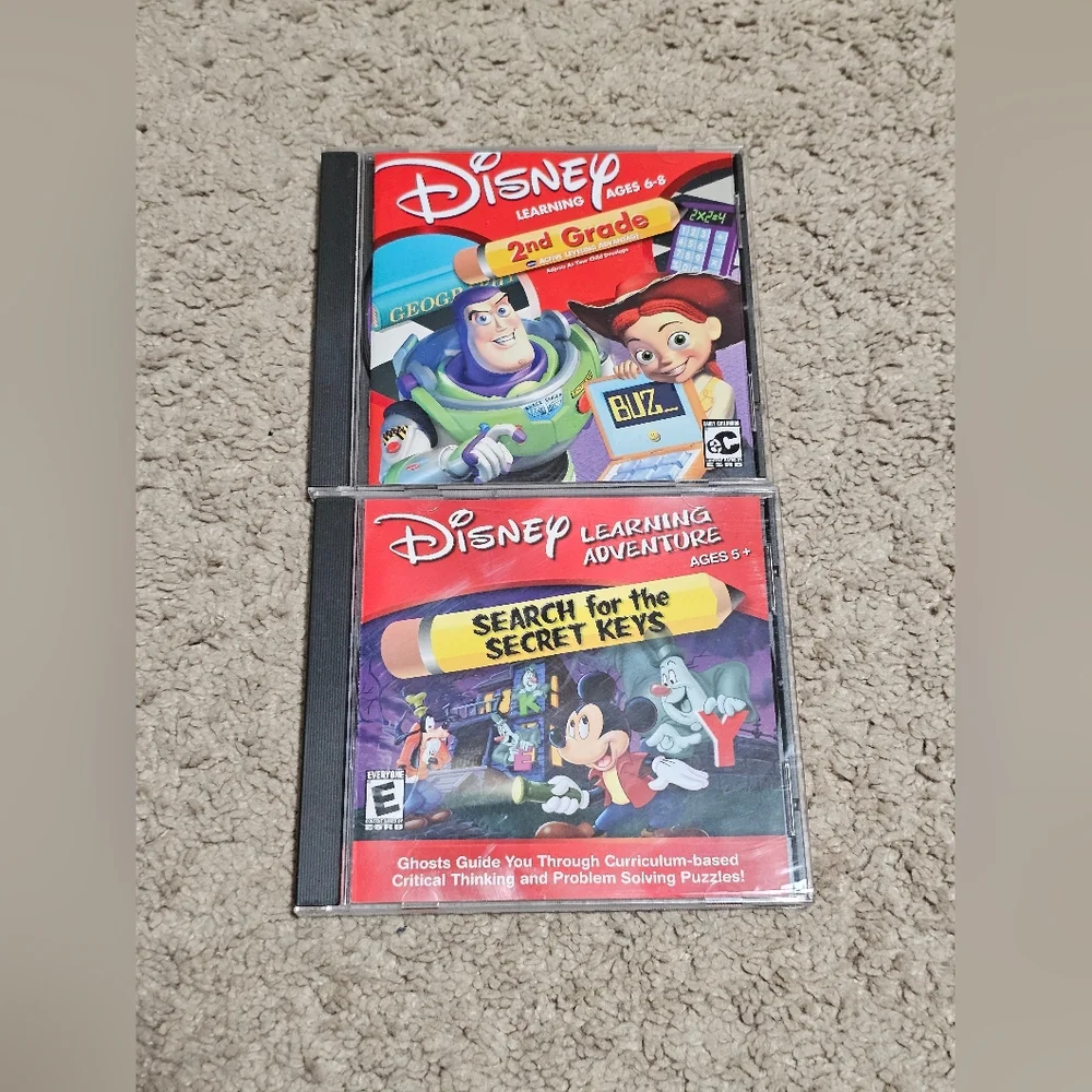 Disney Learning Adventure Search for the Secret Keys & 2nd Grade Learn PC CD-ROM